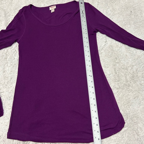 Mossimo Supply Co. Rich Purple Long Sleeve Top - Picture 6 of 7